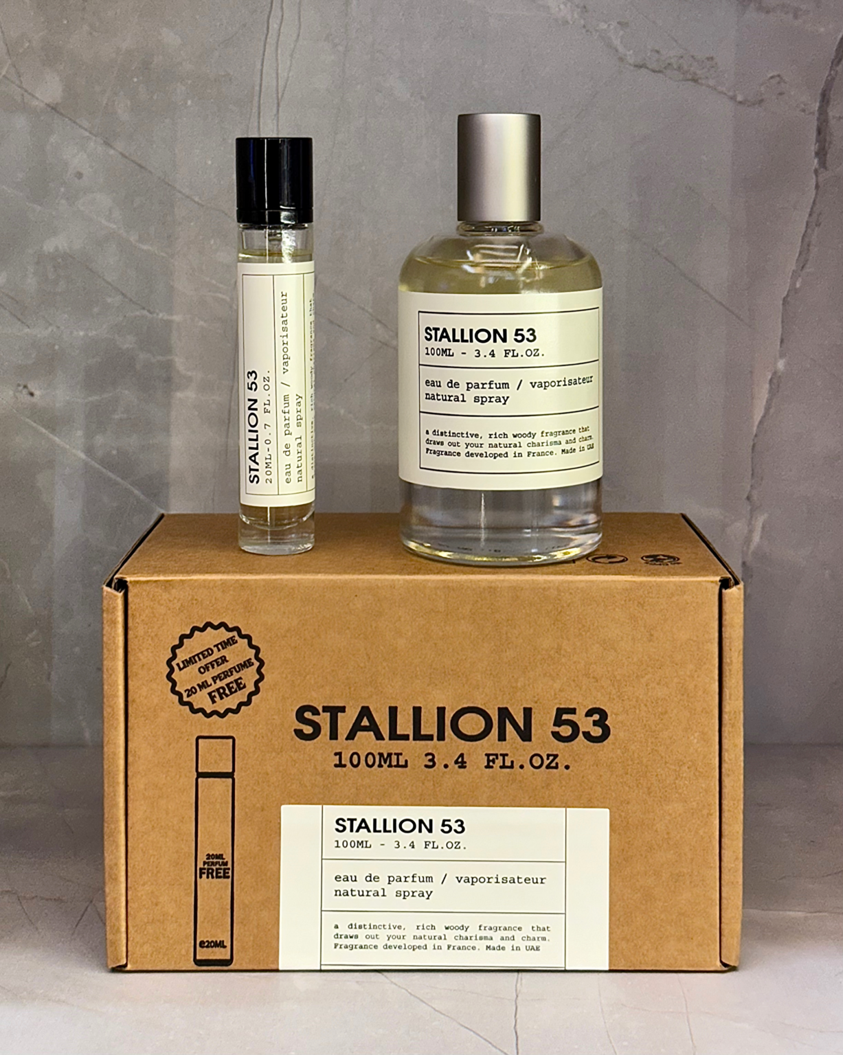 Stallion 53  + perfume de bolsillo 20 ml - Unisex
